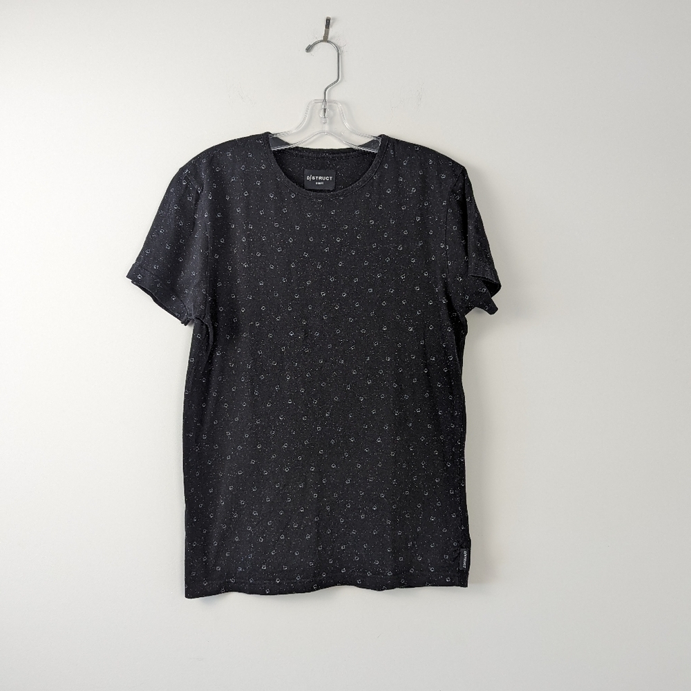 Men's Casual Patterned Crew neck Tee short sleeve - Size S